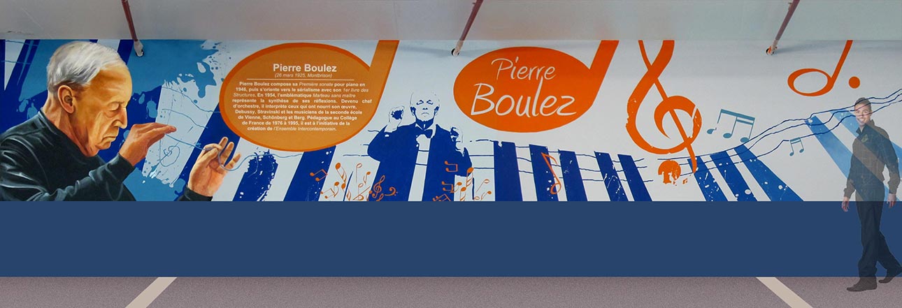 fresque Boulez Pierre