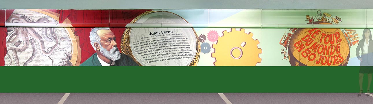 fresque Verne Jules
