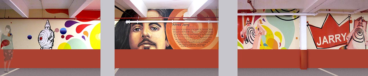 fresque Jarry Alfred